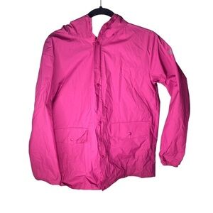 Pro Rainer Vintage Girls Raincoat Jacket Size Large Pink